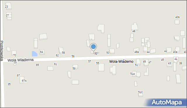 Tomaszów Mazowiecki, Wola Wiaderna, 54, mapa Tomaszów Mazowiecki