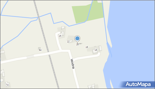 Tomice, Wodna, 20, mapa Tomice