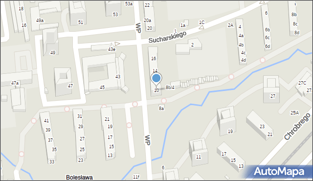 Toruń, Wojska Polskiego, 10, mapa Torunia