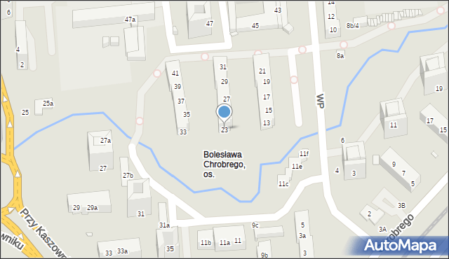 Toruń, Wojska Polskiego, 23, mapa Torunia