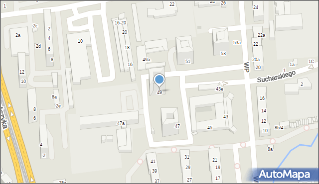 Toruń, Wojska Polskiego, 49, mapa Torunia