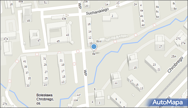 Toruń, Wojska Polskiego, 8a, mapa Torunia