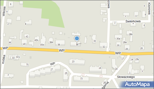 Torzym, Wojska Polskiego, 36, mapa Torzym