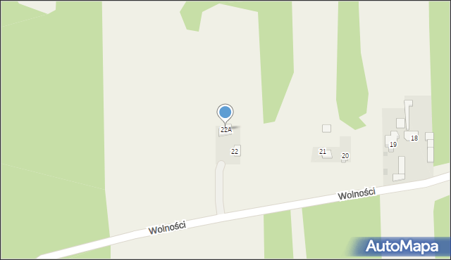 Truskawka, Wolności, 22A, mapa Truskawka