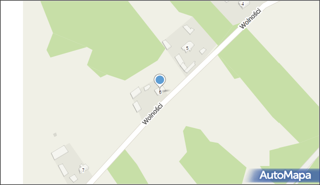 Truskawka, Wolności, 6, mapa Truskawka