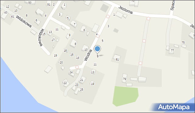 Tuchom, Wodna, 9, mapa Tuchom