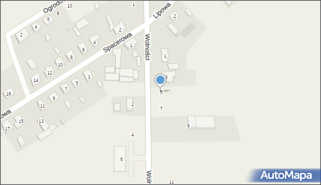 Tuchorza, Wolności, 5, mapa Tuchorza