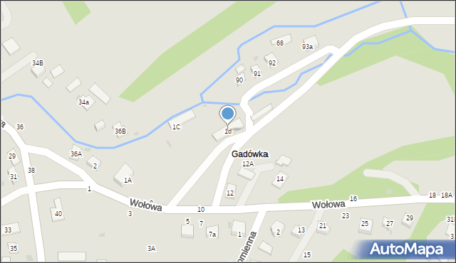 Tuchów, Wołowa, 1d, mapa Tuchów