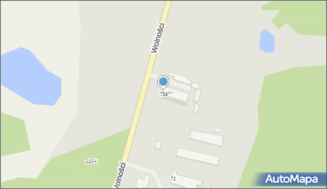 Tuczno, Wolności, 72a, mapa Tuczno