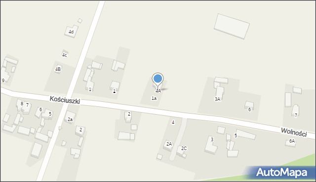 Twardowice, Wolności, 4A, mapa Twardowice