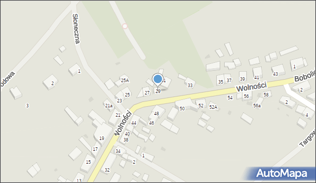 Tychowo, Wolności, 29, mapa Tychowo