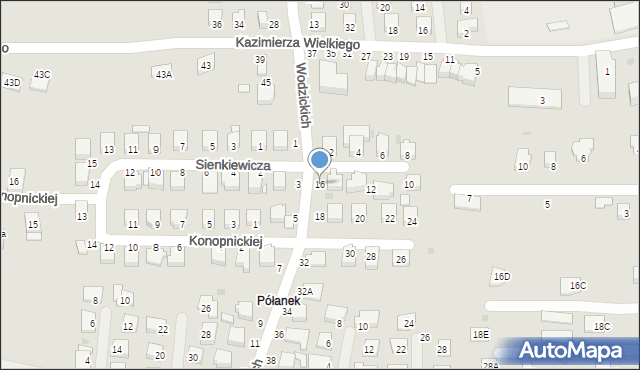 Tyczyn, Wodzickich, 16, mapa Tyczyn