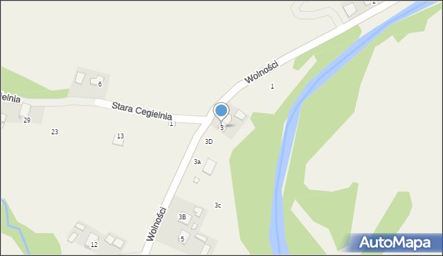 Tylicz, Wolności, 3, mapa Tylicz