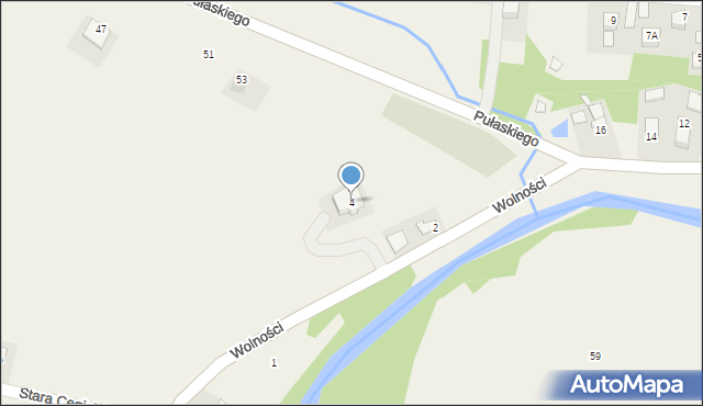 Tylicz, Wolności, 4, mapa Tylicz