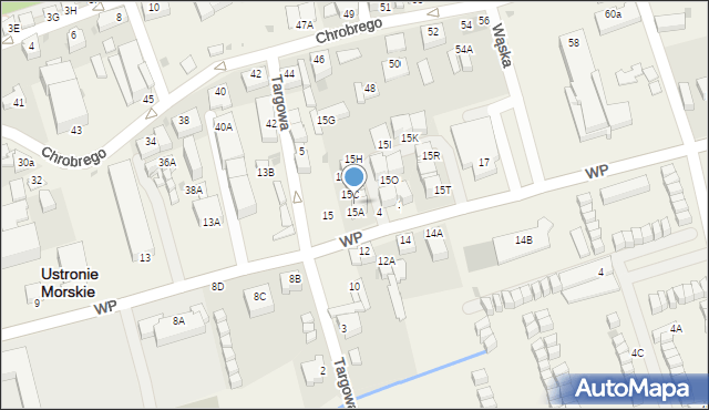 Ustronie Morskie, Wojska Polskiego, 15B, mapa Ustronie Morskie