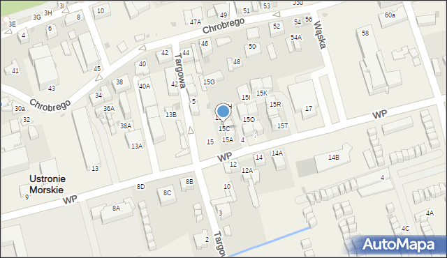 Ustronie Morskie, Wojska Polskiego, 15C, mapa Ustronie Morskie