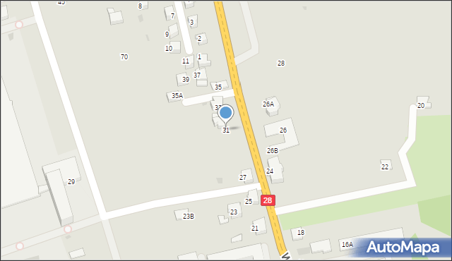 Wadowice, Wojska Polskiego, 31, mapa Wadowice