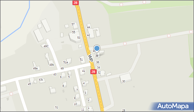 Wadowice, Wojska Polskiego, 38, mapa Wadowice