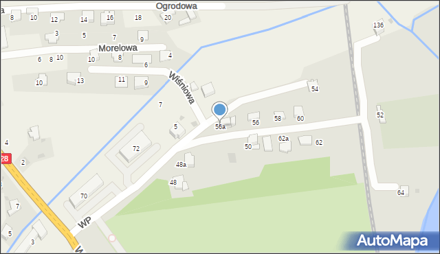 Wadowice, Wojska Polskiego, 56a, mapa Wadowice