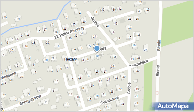 Wadowice, Wowry Jędrzeja, 10, mapa Wadowice