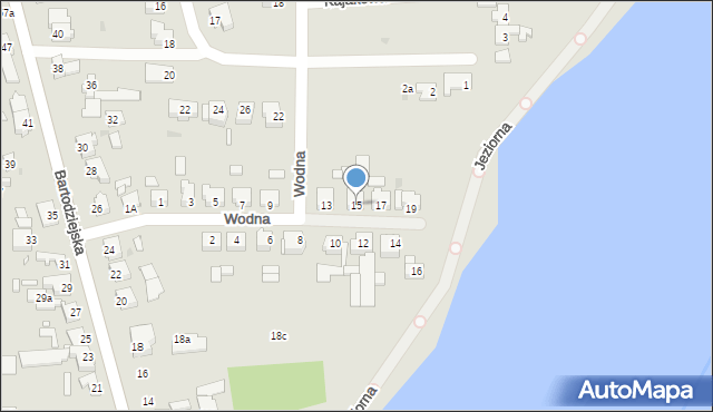 Wągrowiec, Wodna, 15, mapa Wągrowiec