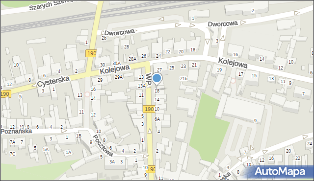 Wągrowiec, Wojska Polskiego, 18, mapa Wągrowiec