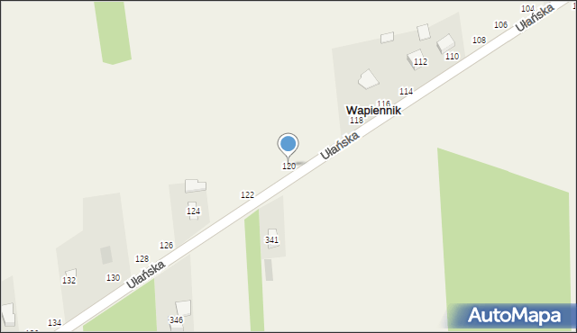 Wapiennik, Wołyńska, 120, mapa Wapiennik