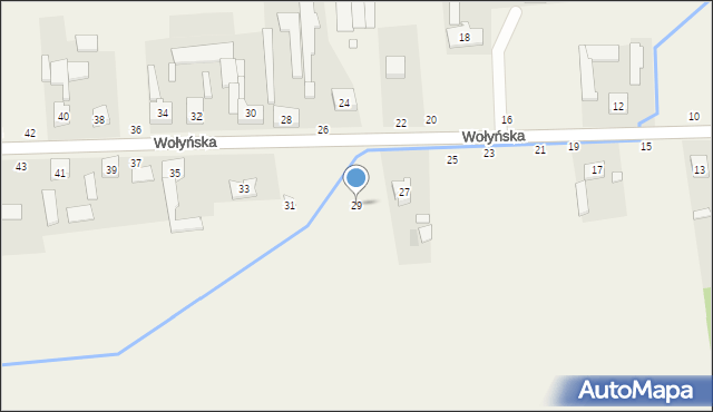 Wapiennik, Wołyńska, 29, mapa Wapiennik