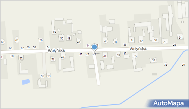 Wapiennik, Wołyńska, 43, mapa Wapiennik