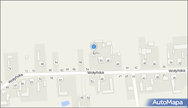 Wapiennik, Wołyńska, 52, mapa Wapiennik