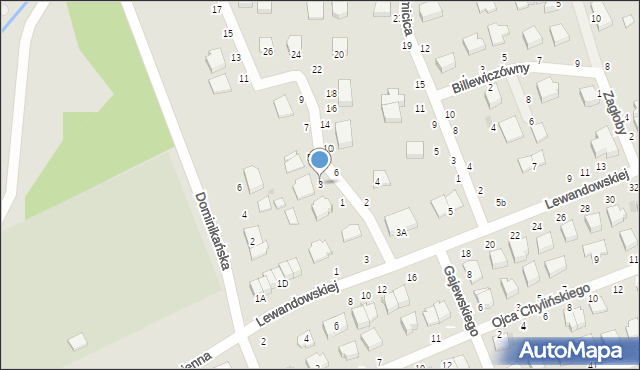 Warka, Wołodyjowskiego Michała, 3, mapa Warka