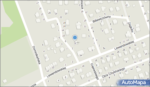 Warka, Wołodyjowskiego Michała, 4, mapa Warka