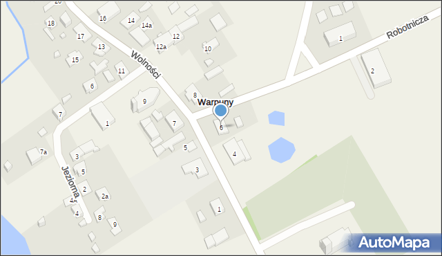 Warpuny, Wolności, 6, mapa Warpuny
