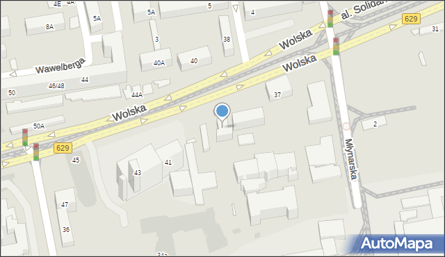 Warszawa, Wolska, 39, mapa Warszawy