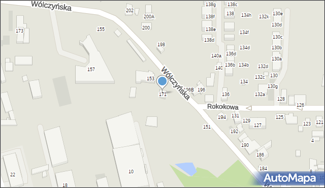 Warszawa, Wólczyńska, 171, mapa Warszawy
