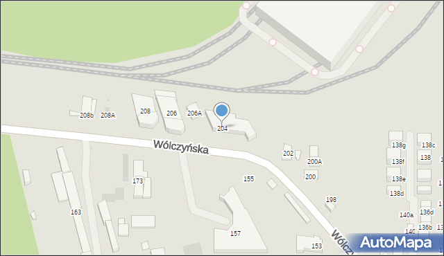 Warszawa, Wólczyńska, 204, mapa Warszawy