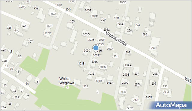 Warszawa, Wólczyńska, 303J, mapa Warszawy