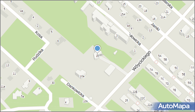Warszawa, Wóycickiego Kazimierza, 10, mapa Warszawy