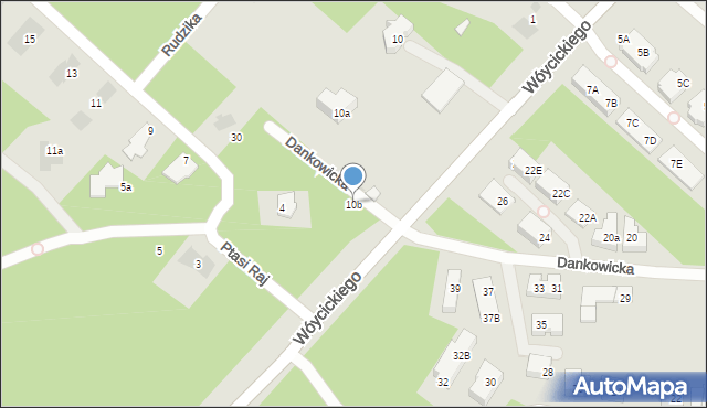 Warszawa, Wóycickiego Kazimierza, 10b, mapa Warszawy