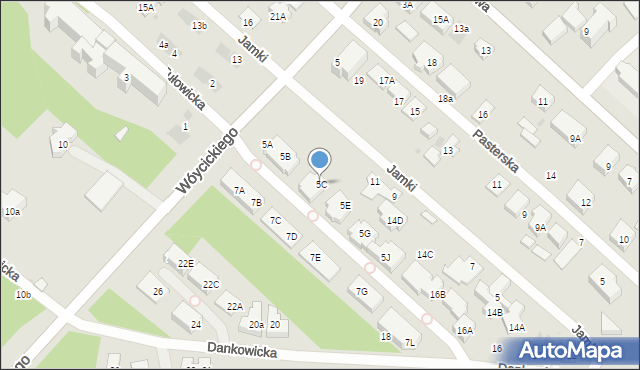 Warszawa, Wóycickiego Kazimierza, 5C, mapa Warszawy