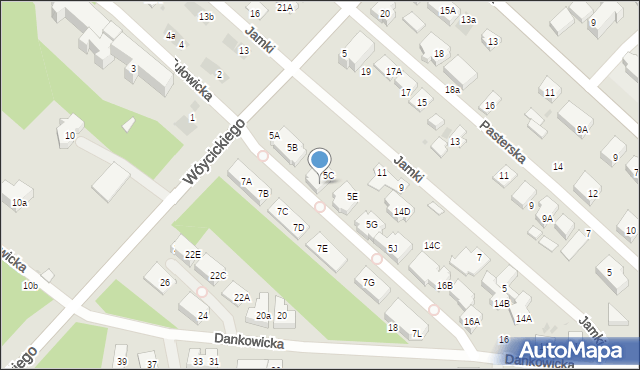 Warszawa, Wóycickiego Kazimierza, 5D, mapa Warszawy