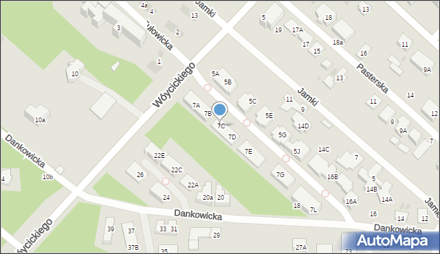 Warszawa, Wóycickiego Kazimierza, 7C, mapa Warszawy