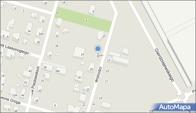 Warszawa, Wolności, 12, mapa Warszawy