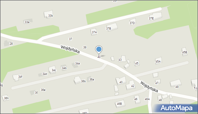 Warszawa, Wojdyńska, 41, mapa Warszawy