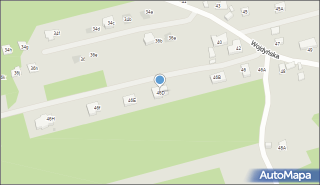 Warszawa, Wojdyńska, 46D, mapa Warszawy