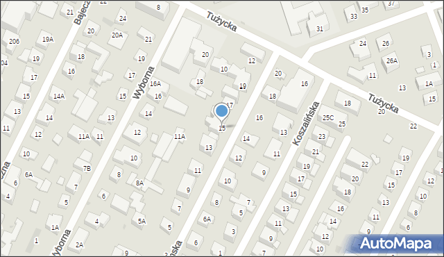 Warszawa, Wolbromska, 15, mapa Warszawy