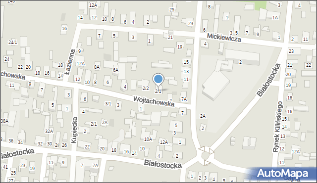 Wasilków, Wojtachowska, 2/1, mapa Wasilków