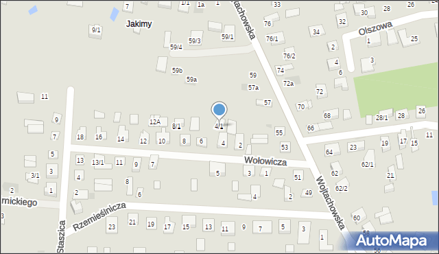 Wasilków, Wołowicza Grzegorza, 4/1, mapa Wasilków