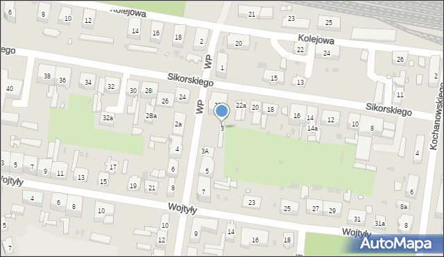 Węgliniec, Wojska Polskiego, 3, mapa Węgliniec