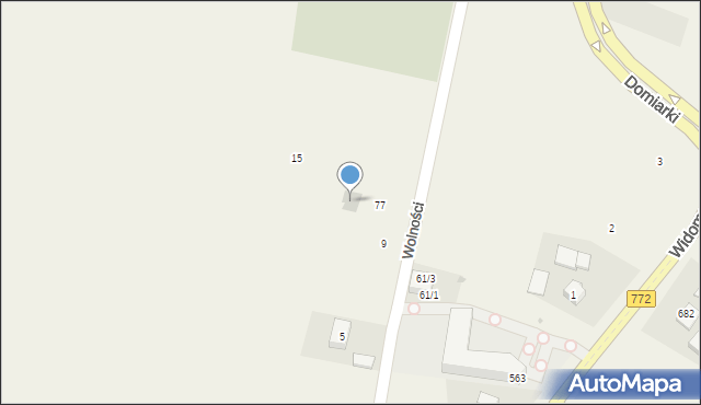 Widoma, Wolności, 11, mapa Widoma